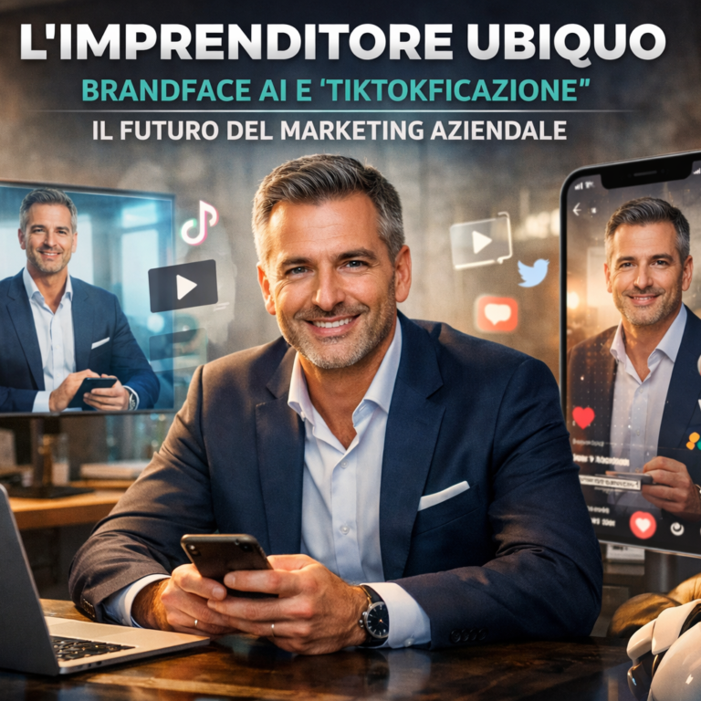 L'Imprenditore Ubiquo: come BrandFace AI del Gruppo Mondo Media e la "TikTokficazione" stanno riscrivendo le regole del Marketing Aziendale