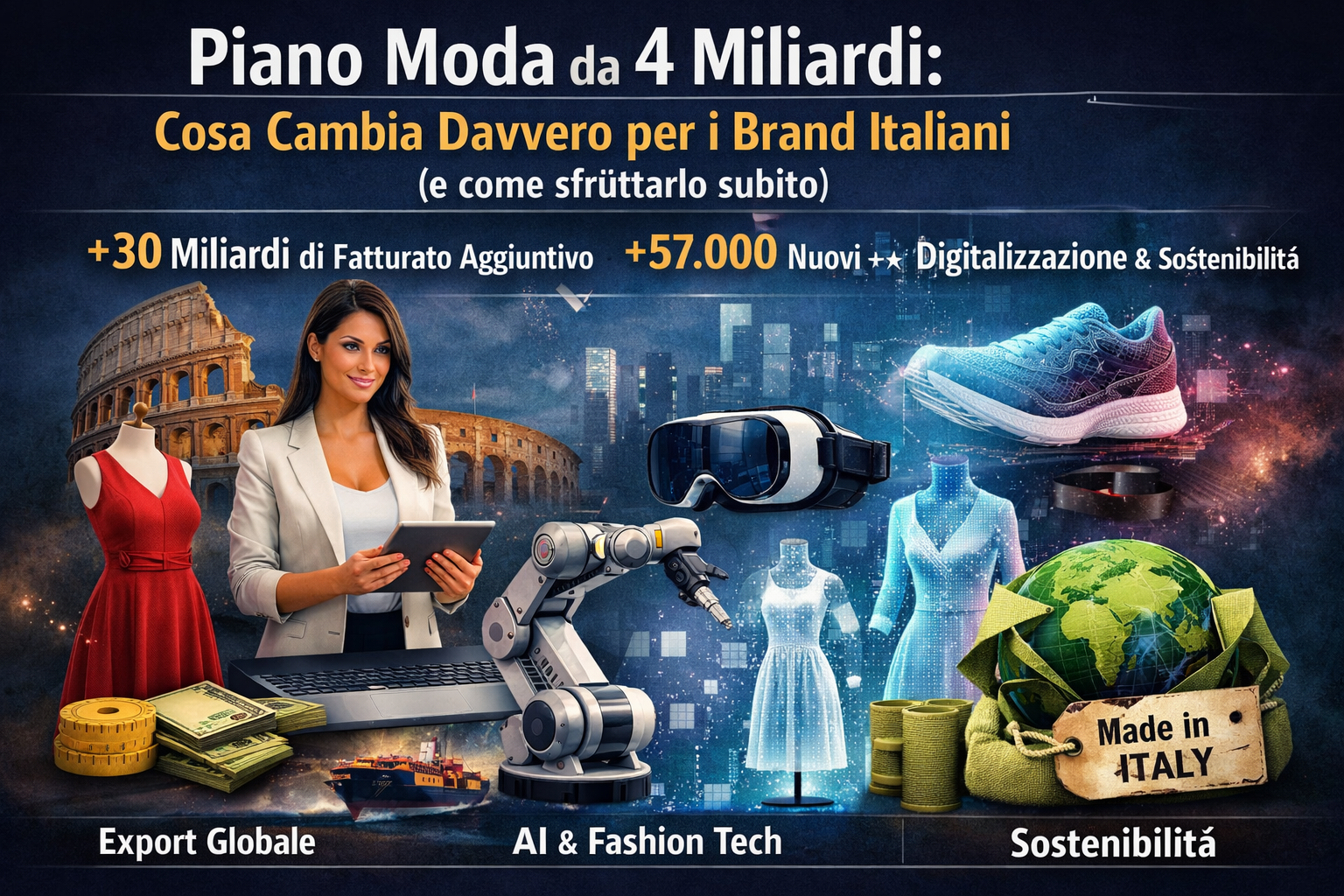 Il 16 aprile 2026 segna un passaggio operativo per il sistema moda italiano; la Camera dei Deputati, Confindustria Moda e Confindustria Accessori Moda hanno presentano un piano da 4 miliardi di euro.