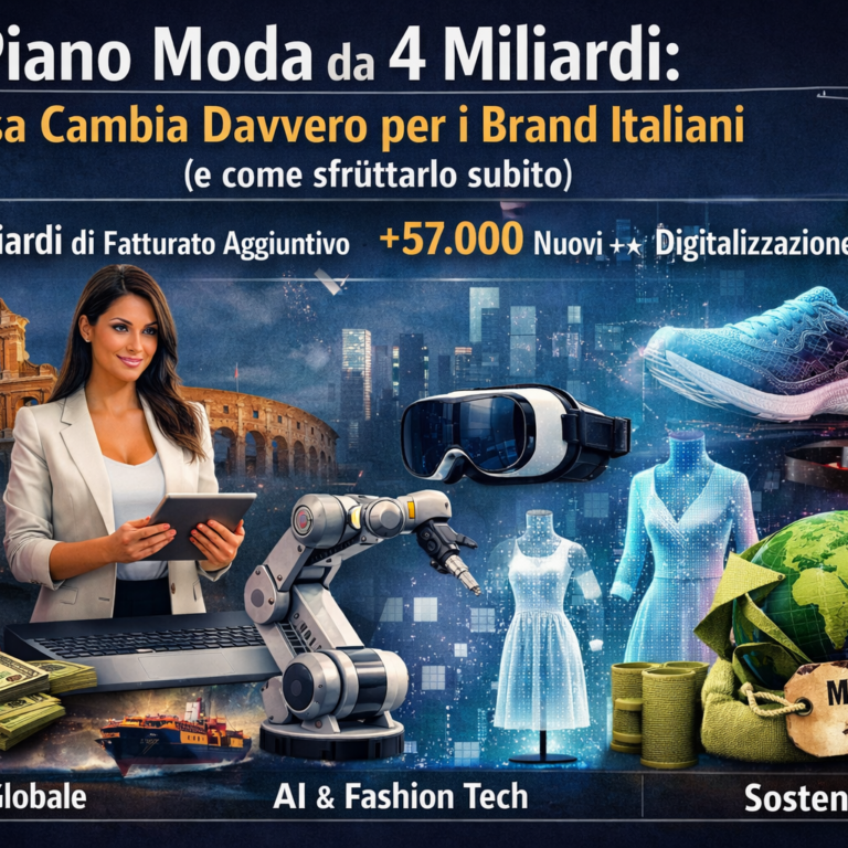 Piano Moda da 4 Miliardi: cosa cambia davvero per i brand italiani (e come sfruttarlo subito) e come il Gruppo Mondo Media può affiancarli Sin da ora