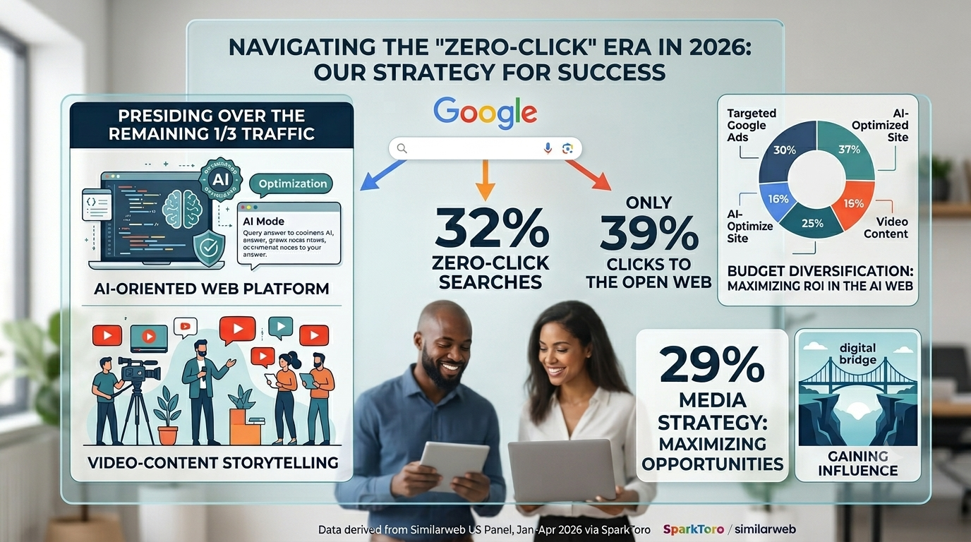 Il crollo dei clic su Google nel 2026: come sopravvivere nell'era del "Zero-Click Web"