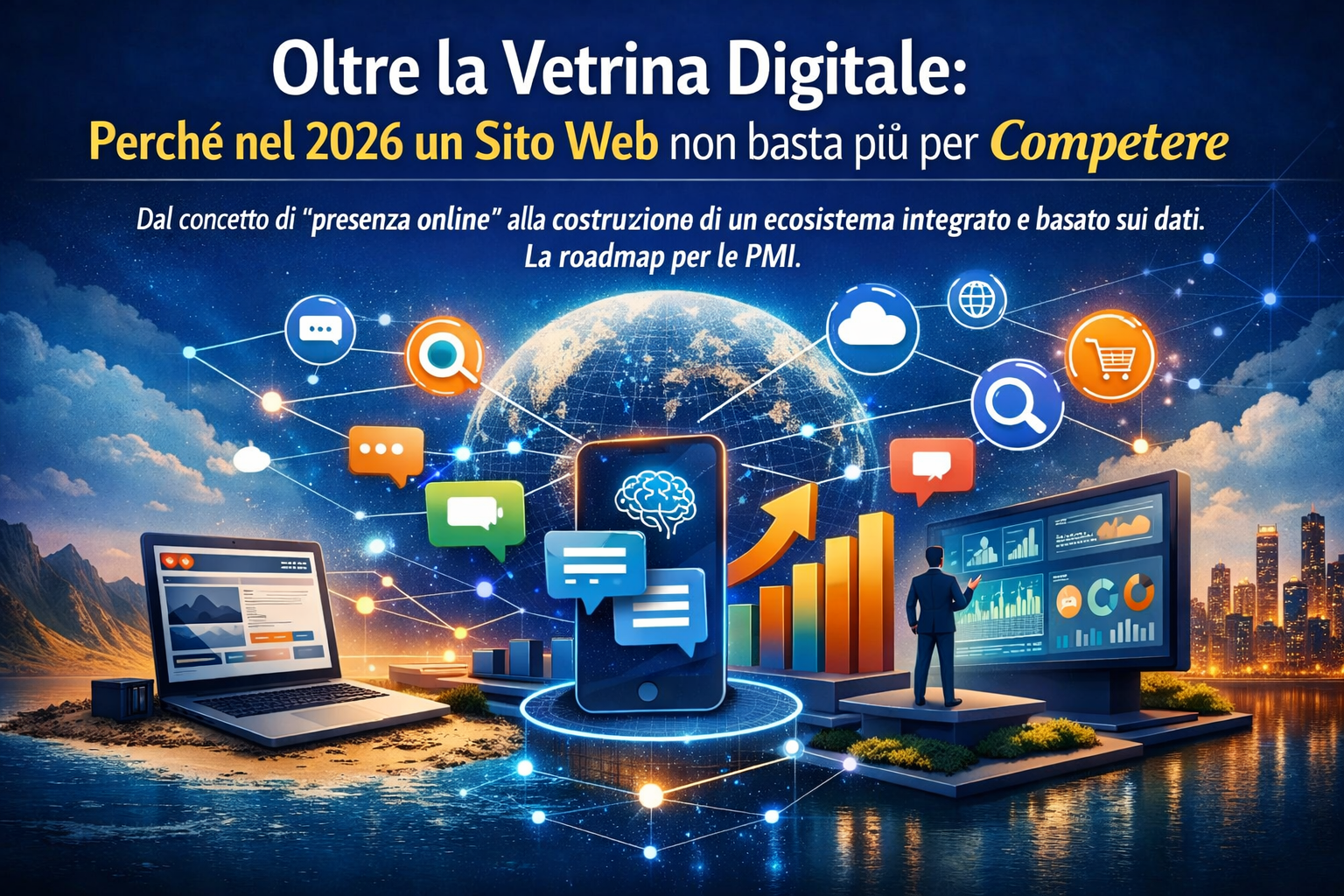 Quella che una volta veniva definita la vetrina digitale aziendale, oggi non è più sufficiente. Il mercato odierno non premia chi occupa uno spazio passivo sulla rete, ma chi riesce a orchestrare un vero e proprio ecosistema digitale integrato.