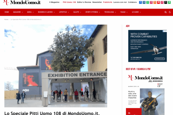 Moda maschile: MondoUomo.it apre lo Speciale Pitti Uomo 108. Opportunità per i brand in fiera
