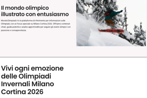 magazine online milano cortina 2026