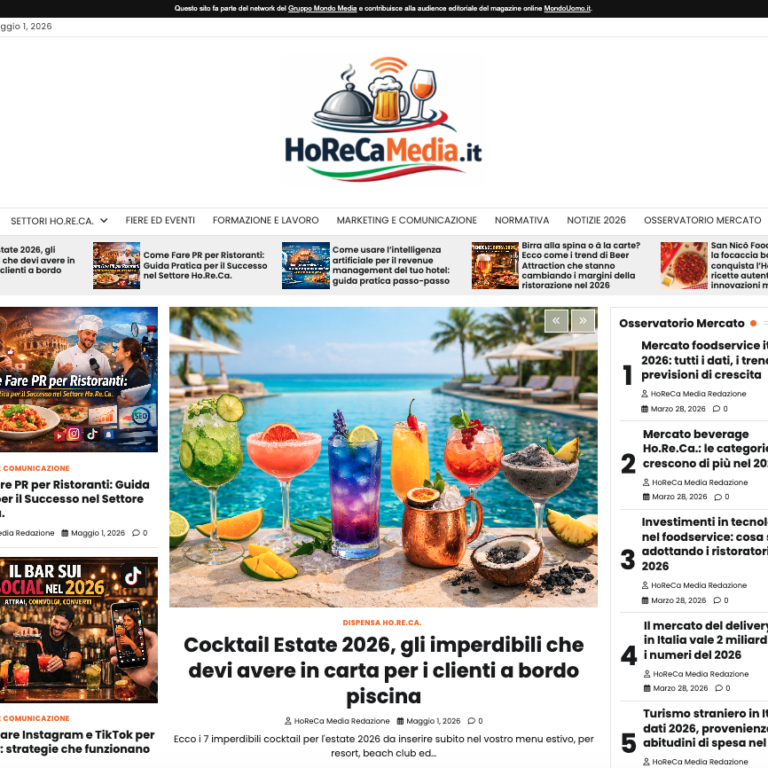 HoReCaMedia.it: nasce il nuovo hub editoriale per chi vive il business dell’ospitalità